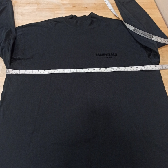 Fear Of God Essentials Mockneck Off Black Men's Size ,Tall Medium Oversized - Picture 13 of 16